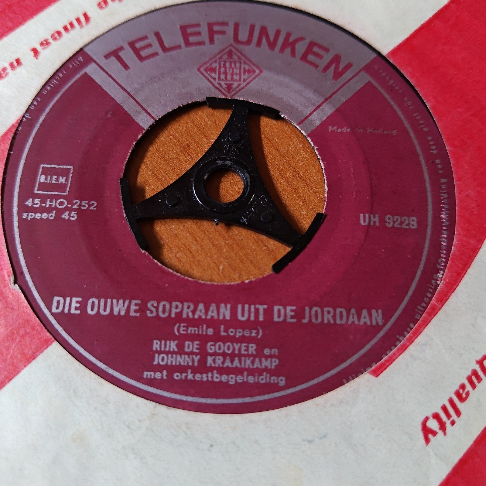 Rijk de Gooyer  Johnny Kraaykamp - Die Ouwe Sopraan / Wie W, Cd's en Dvd's, Vinyl Singles, Gebruikt, Originele persing, 7 inch