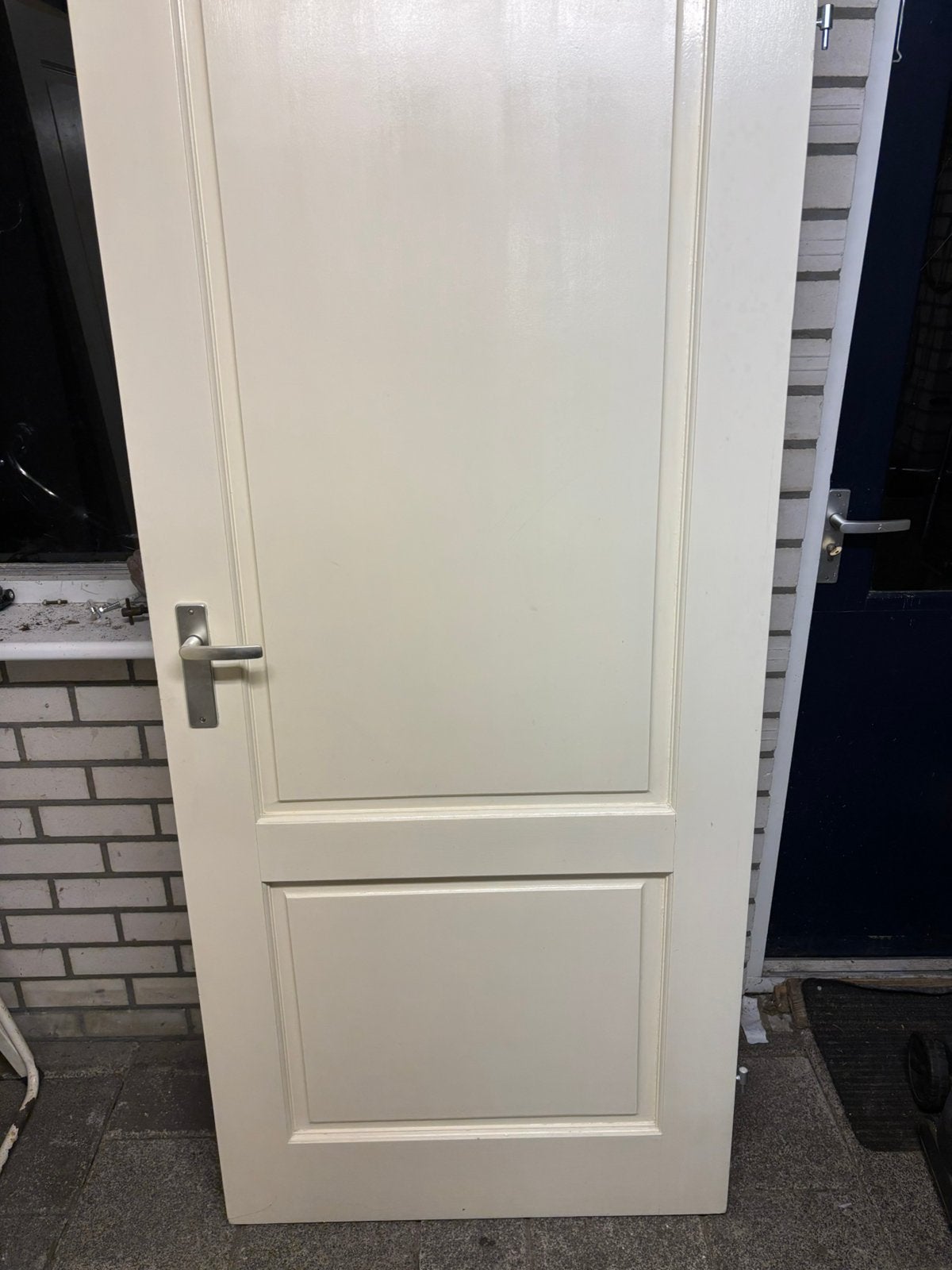 3 opdekdeuren, 1 met glas, Ophalen, Gebruikt, 80 tot 100 cm, Binnendeur
