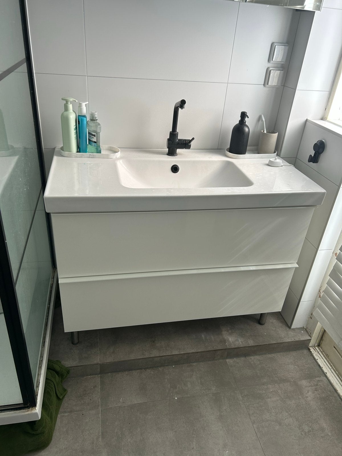 IKEA GODMORGON Wastafelkast met Odensvik wastafel, Ophalen, Zo goed als nieuw, 25 tot 50 cm, Wastafelkast