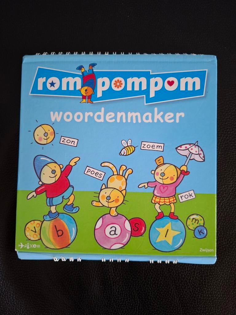 Rompompom Woordenmaker - Leerzaam en Leuk!, Kinderen en Baby's, Speelgoed | Educatief en Creatief, Ophalen of Verzenden, Zo goed als nieuw