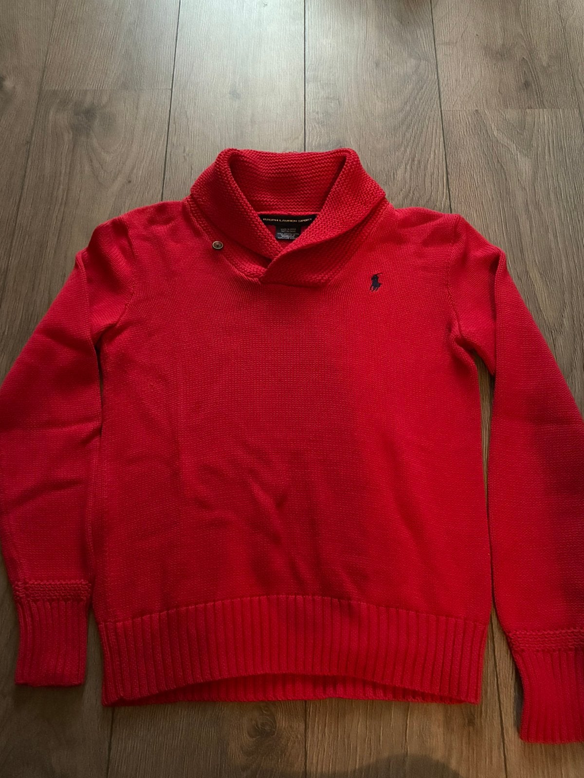Ralf lauren coltrui maat L, Verzenden, Gedragen, Maat 42/44 (L), Rood