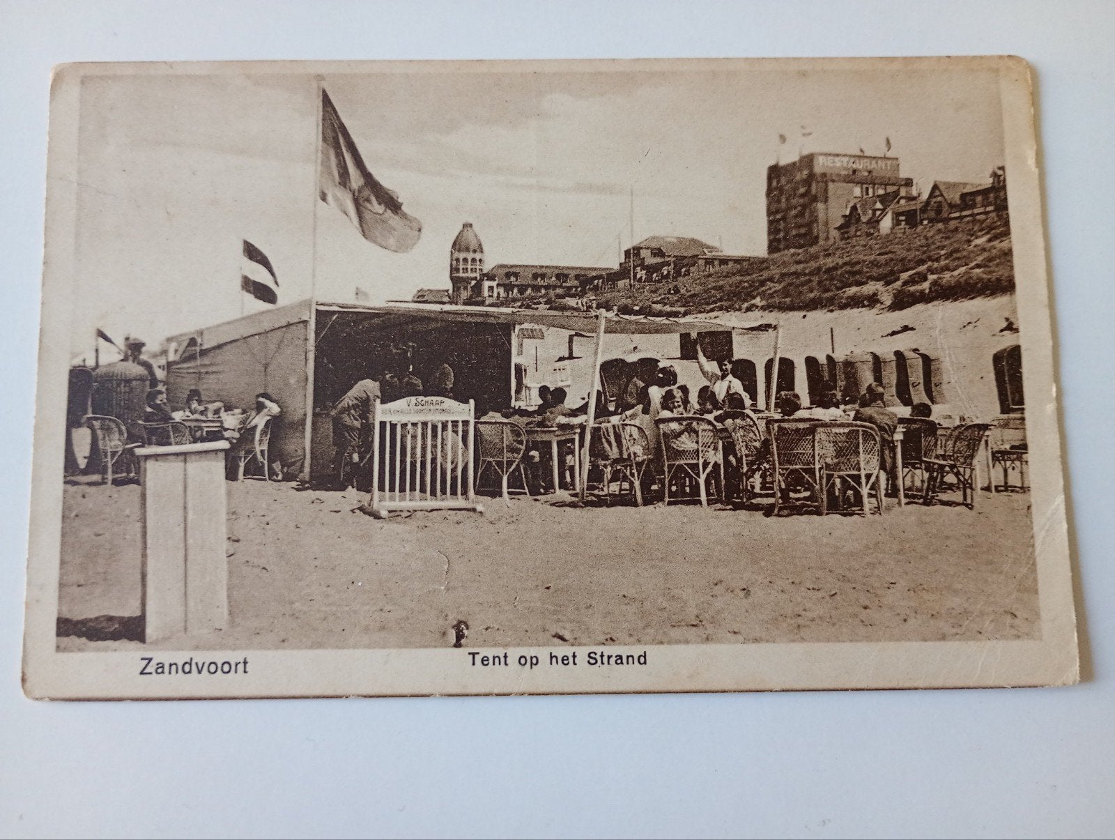 Zandvoort Strandtent, Ophalen of Verzenden, Gelopen, Noord-Holland