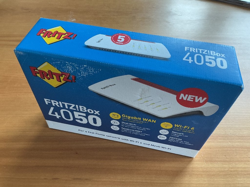 Fritz!Box 4050 Gigabit WAN Wi-Fi 6 Nieuw in doos, Computers en Software, Ophalen of Verzenden, Nieuw, Router, Fritz!Box