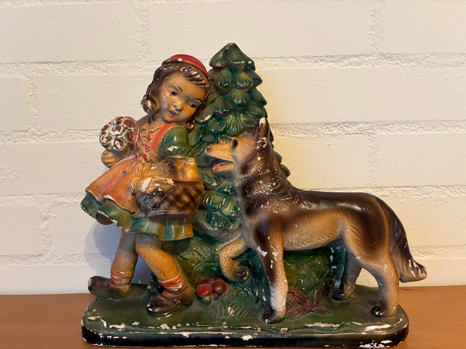 Gipsen beeld jaren 50, Ophalen of Verzenden, Gebruikt, Fantasy