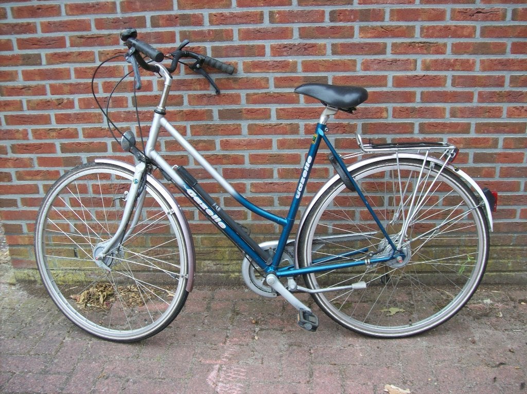 dames fiets, Ophalen, Versnellingen, Gazelle, Trommelrem