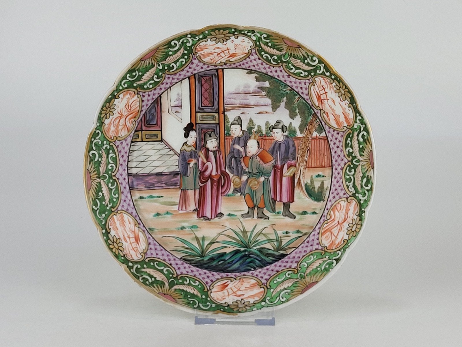 Vroeg-19e-Eeuws Europees Chinoiserie Bord – Topkwaliteit!, Ophalen of Verzenden