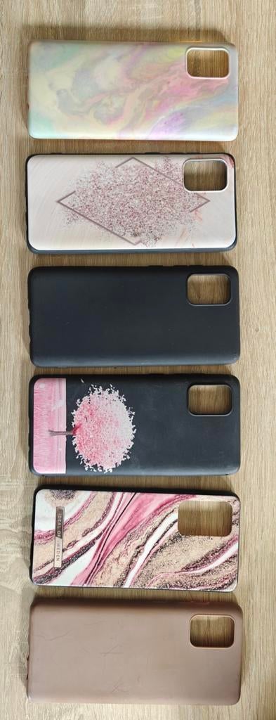 Set van 6 Samsung A51 telefoon hoesjes, Ophalen, Gebruikt, Overige modellen, Hoesje of Tasje