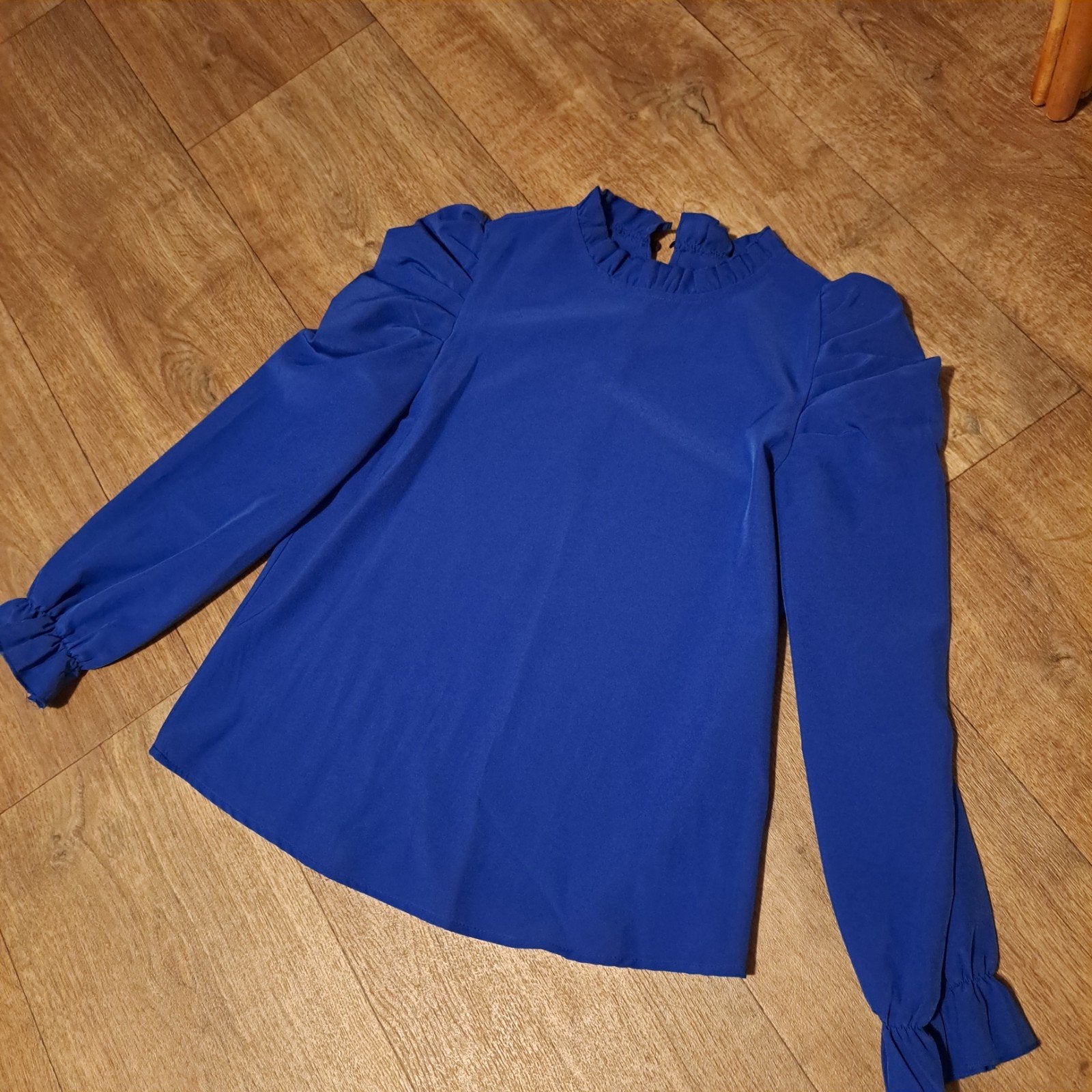kobalt blauwe blousje mt. M, Maat 38/40 (M), Blauw, Nieuw, Ophalen of Verzenden