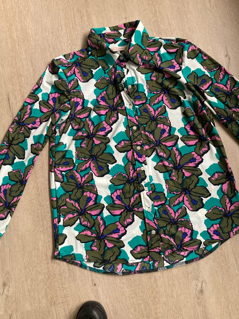 Studio Anneloes Blouse met Bloemenprint Maat S/M, Ophalen of Verzenden, Zo goed als nieuw, Maat 38/40 (M), Overige kleuren