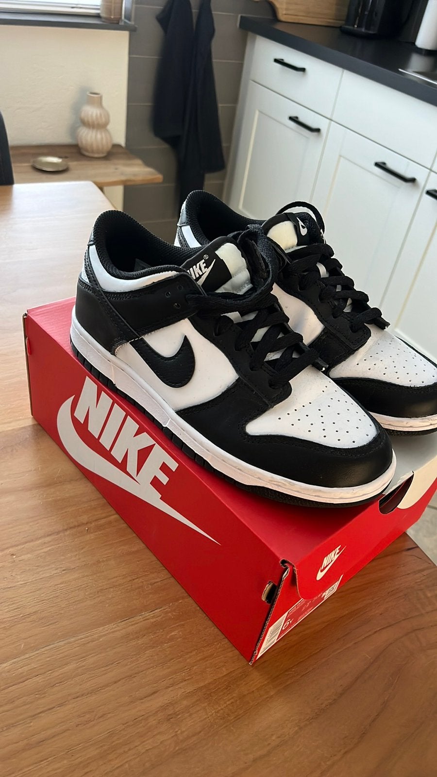 Nike dunk panda maat 38.5 in nieuwstaat, Ophalen of Verzenden, Zo goed als nieuw, Sneakers of Gympen