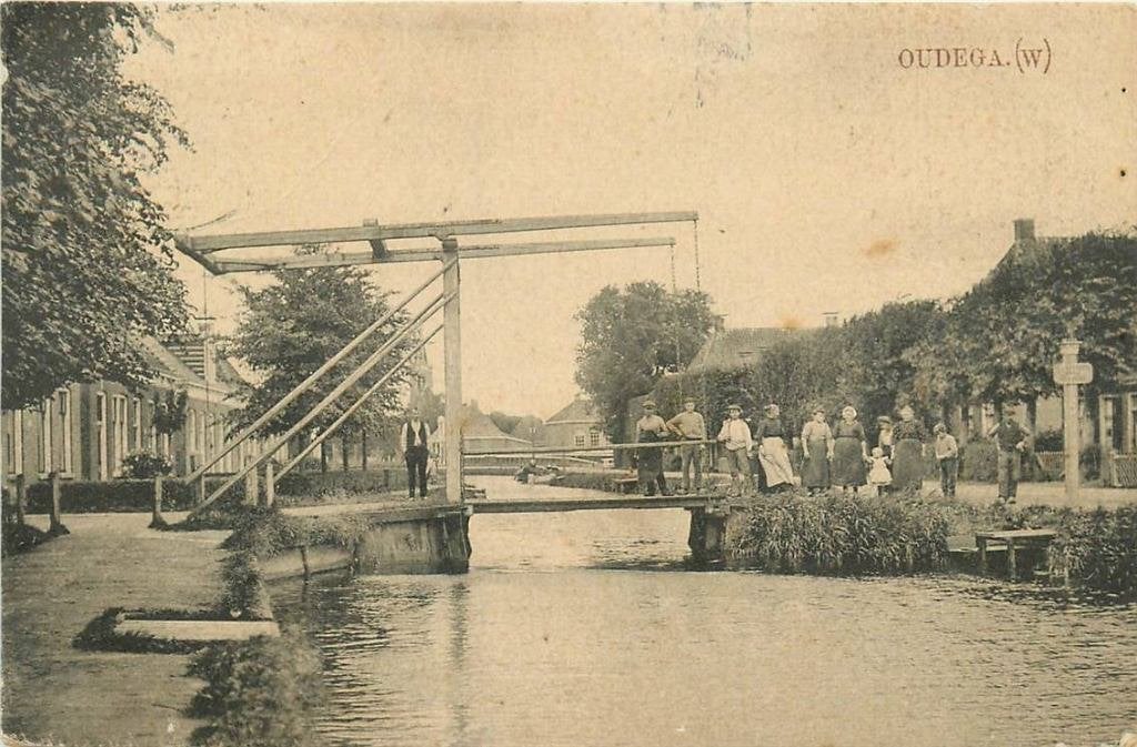 388-295-035 Oudega, Verzamelen, Ansichtkaarten | Nederland, Friesland, Voor 1920, Verzenden