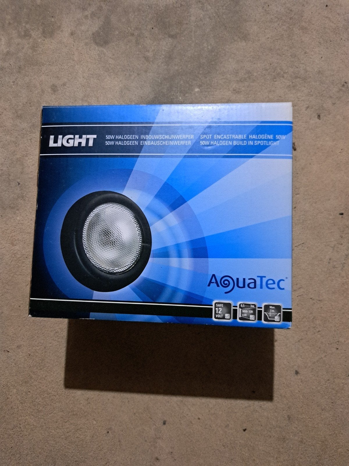 AquaTec 50W Halogeen Inbouwspot - Nieuw in doos, Ophalen of Verzenden, Nieuw