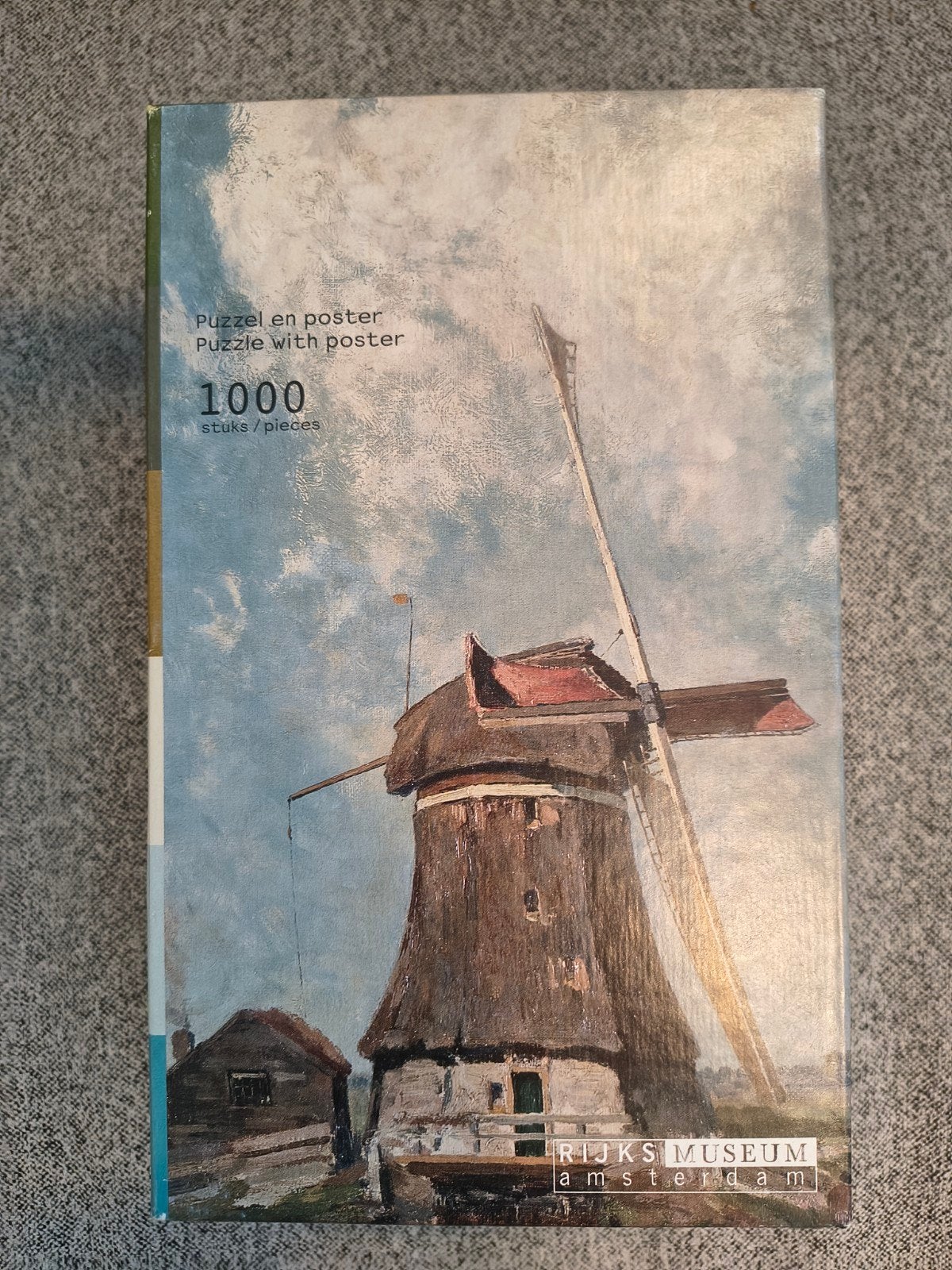 Legpuzzel In de maand juli een molen aan een poldervaart., Ophalen of Verzenden, 500 t/m 1500 stukjes, Zo goed als nieuw, Legpuzzel