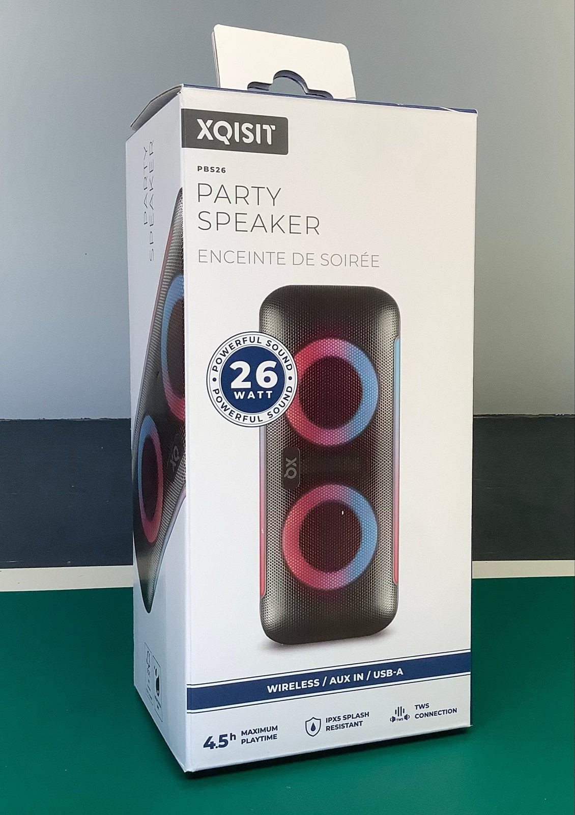 XQISIT PB526 Party Speaker - Geluid & Lichteffecten, Overige merken, Party speaker, Nieuw, Ophalen of Verzenden