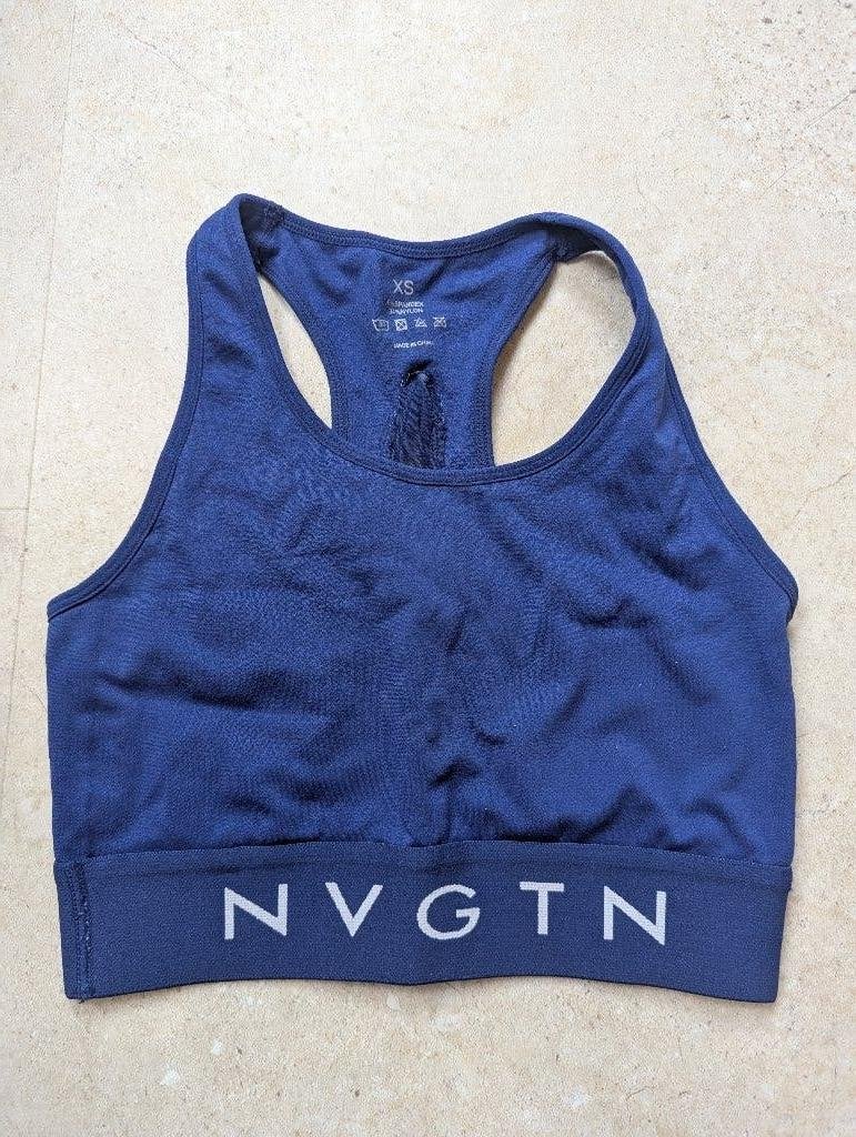NVGTN Sportbeha XS - Donkerblauw, Maat 34 (XS) of kleiner, NVGTN, Verzenden, Blauw
