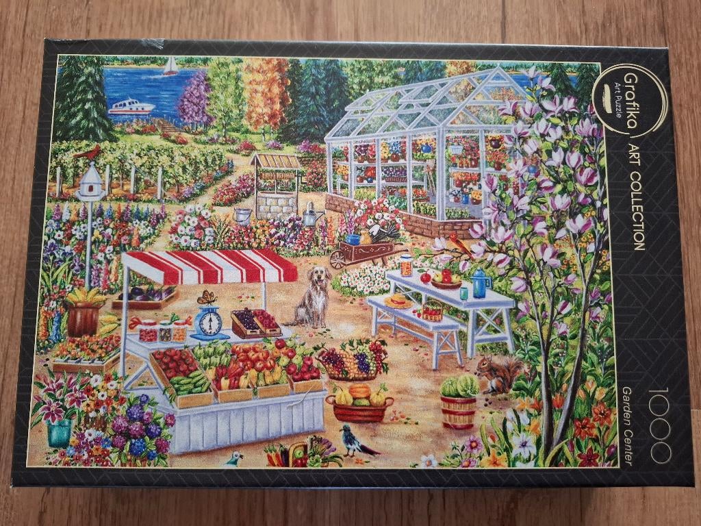 GRAFIKA Puzzel - Garden Center - 1000 Stukjes, Ophalen of Verzenden, 500 t/m 1500 stukjes, Zo goed als nieuw, Legpuzzel