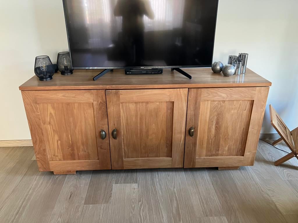 Teakhouten dressoir. IZGST!!!!, Huis en Inrichting, Kasten | Dressoirs, Ophalen, 150 tot 200 cm, Teakhout, Zo goed als nieuw