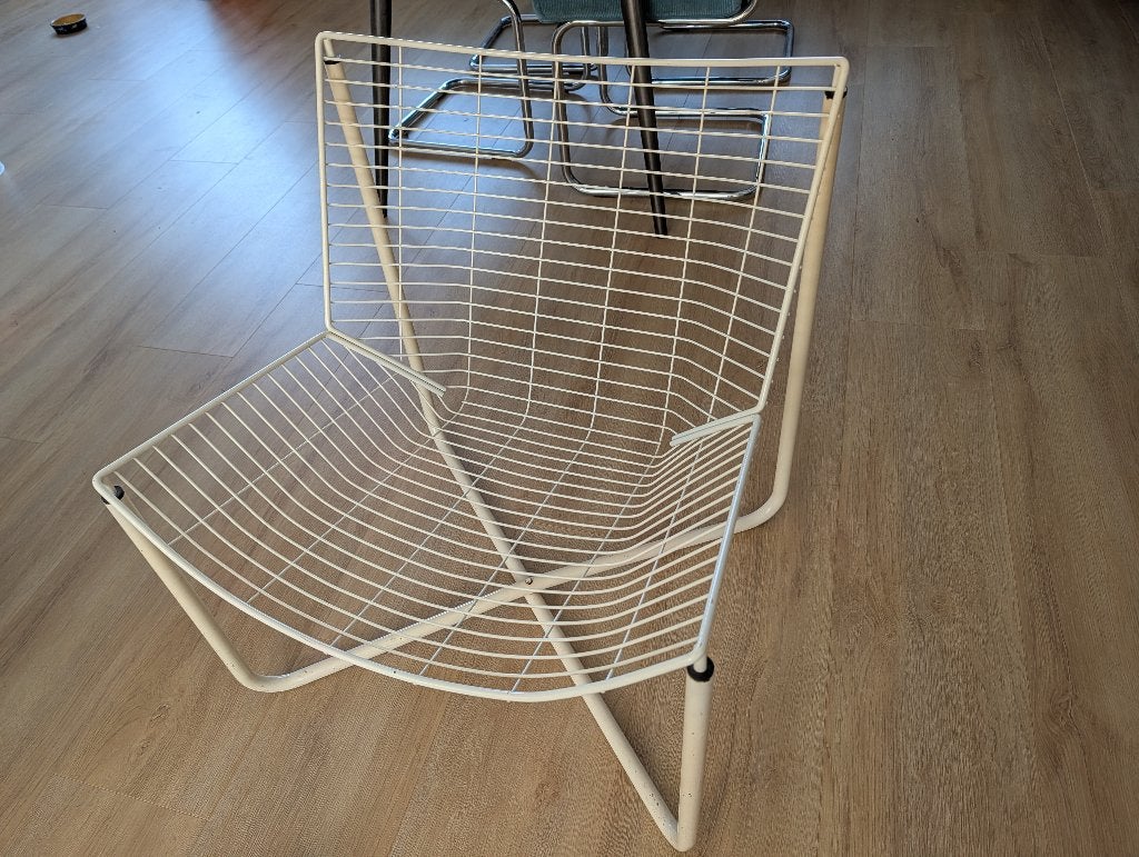 Järpen vintage draadstoel / fauteuil - Klassiek IKEA, Ophalen, Gebruikt, Minder dan 75 cm, Vintage, Industrieel, Modern