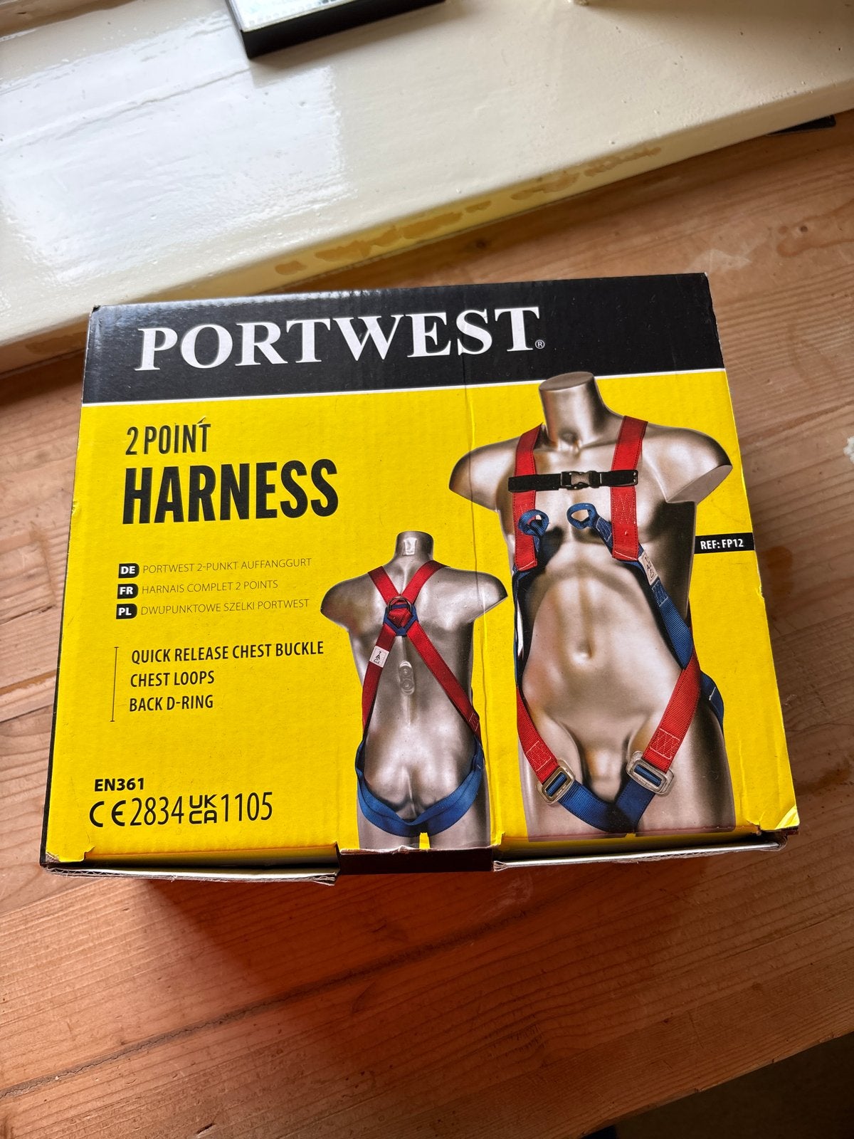 Portwest 2-punts veiligheidsharnas - Nieuw in doos, Doe-het-zelf en Verbouw, Ophalen of Verzenden, Nieuw