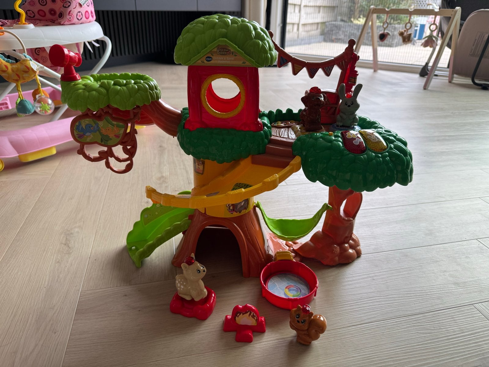 Vtech Zoef Zoef Dieren Boomhuis met 4 diertjes, Ophalen, Zo goed als nieuw, Jongen of Meisje