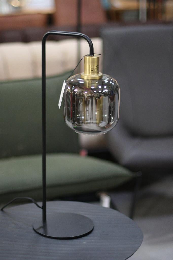 Vloerlamp + tafellamp LEKAR brons smoke glas Light & Living, Ophalen, Zo goed als nieuw, Glas, 150 tot 200 cm