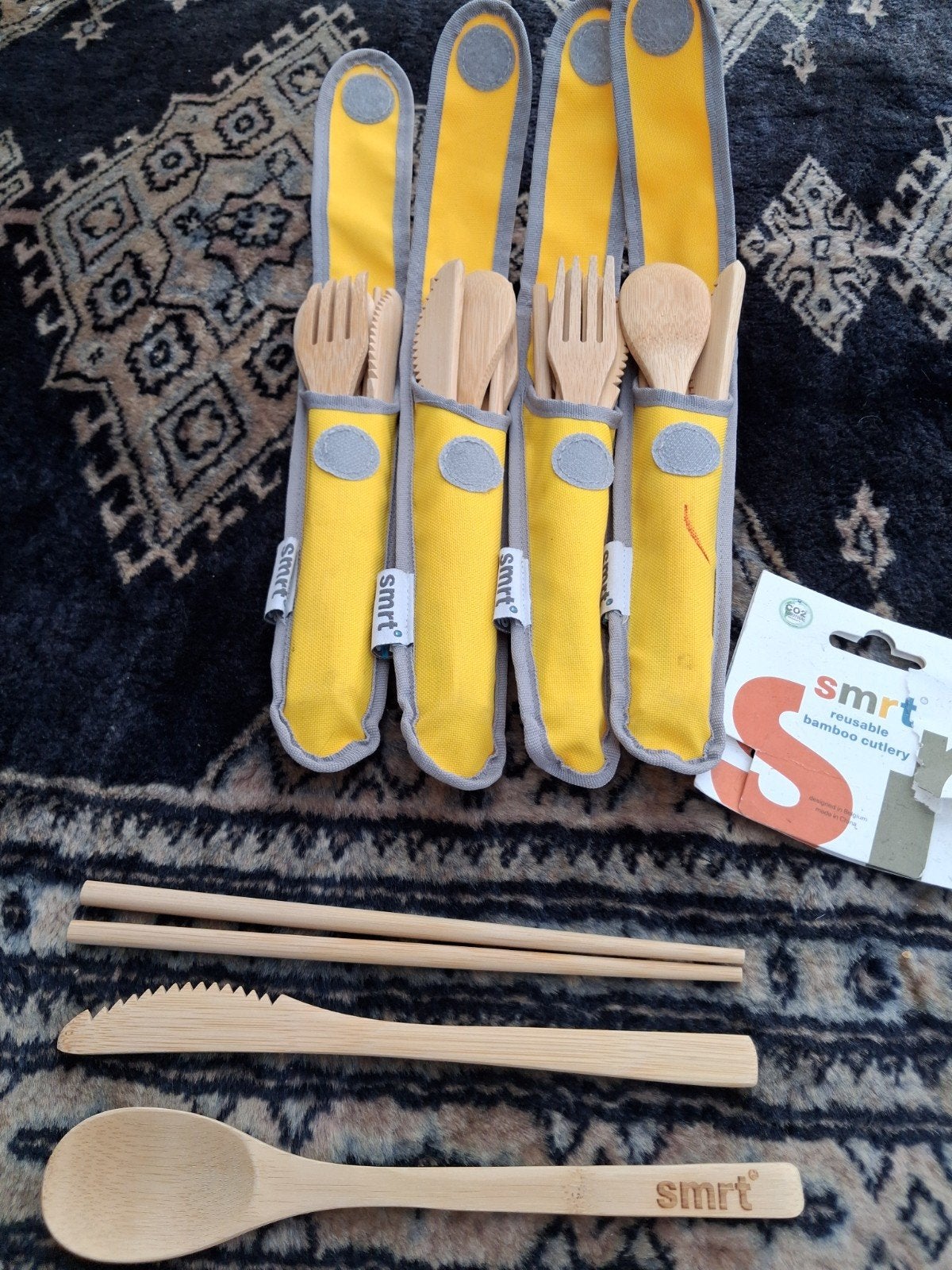 5x Duurzaam Bamboe Bestekset - Nieuw, Bestekset, Overige typen, Nieuw, Ophalen of Verzenden