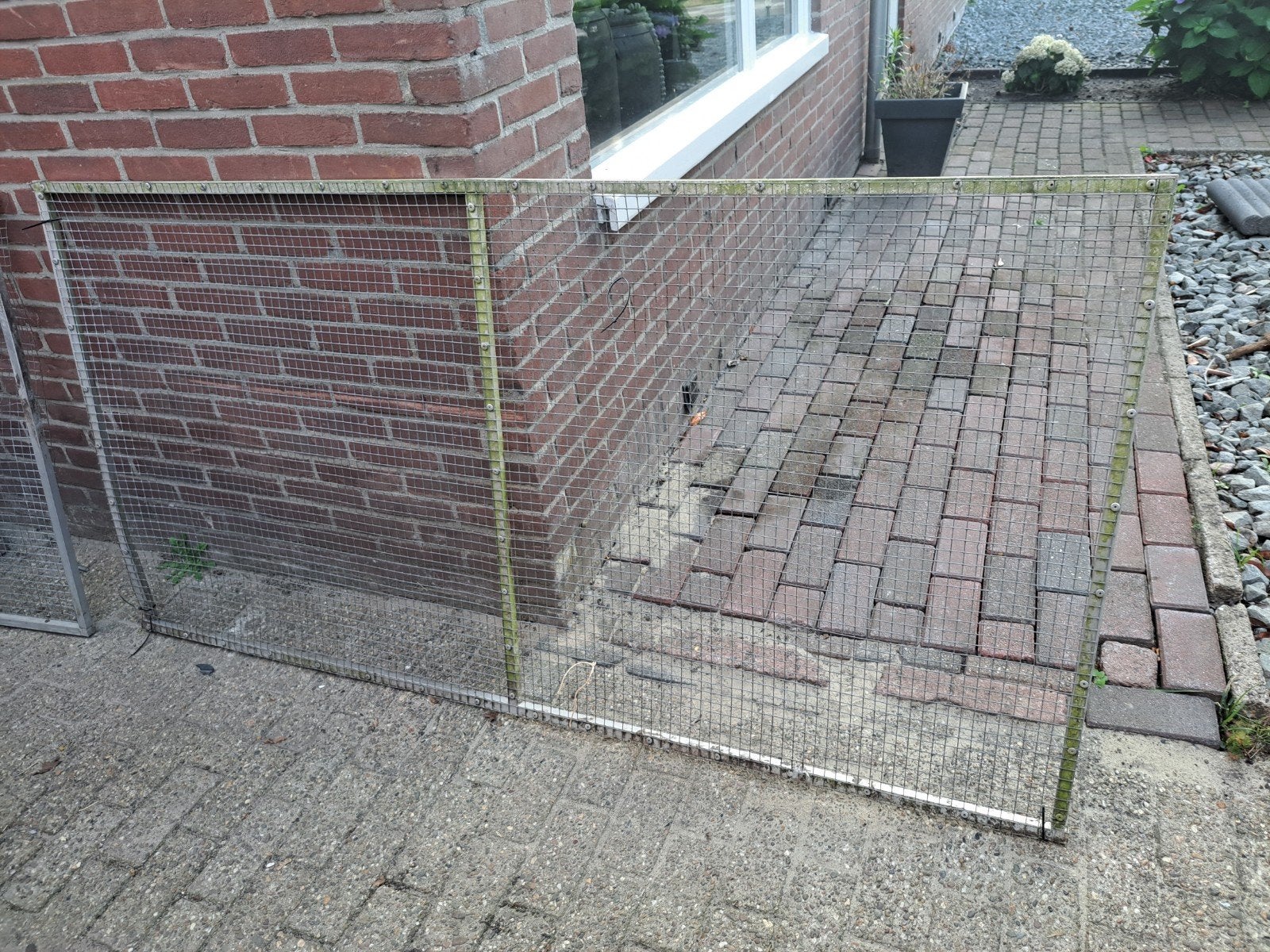 Oude gebruikte vogelvoliere paneeltjes, Dieren en Toebehoren, Ophalen, Gebruikt, Hout, Vogelkooi