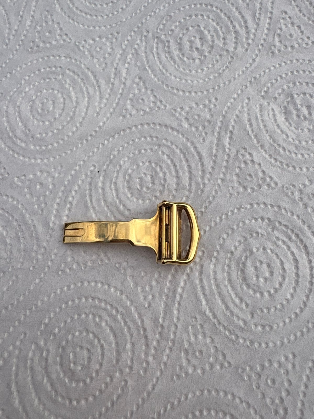 Cartier Horloge Gesp 18K Orgineel omhuld, Ophalen, Zo goed als nieuw, Goud, Zilver
