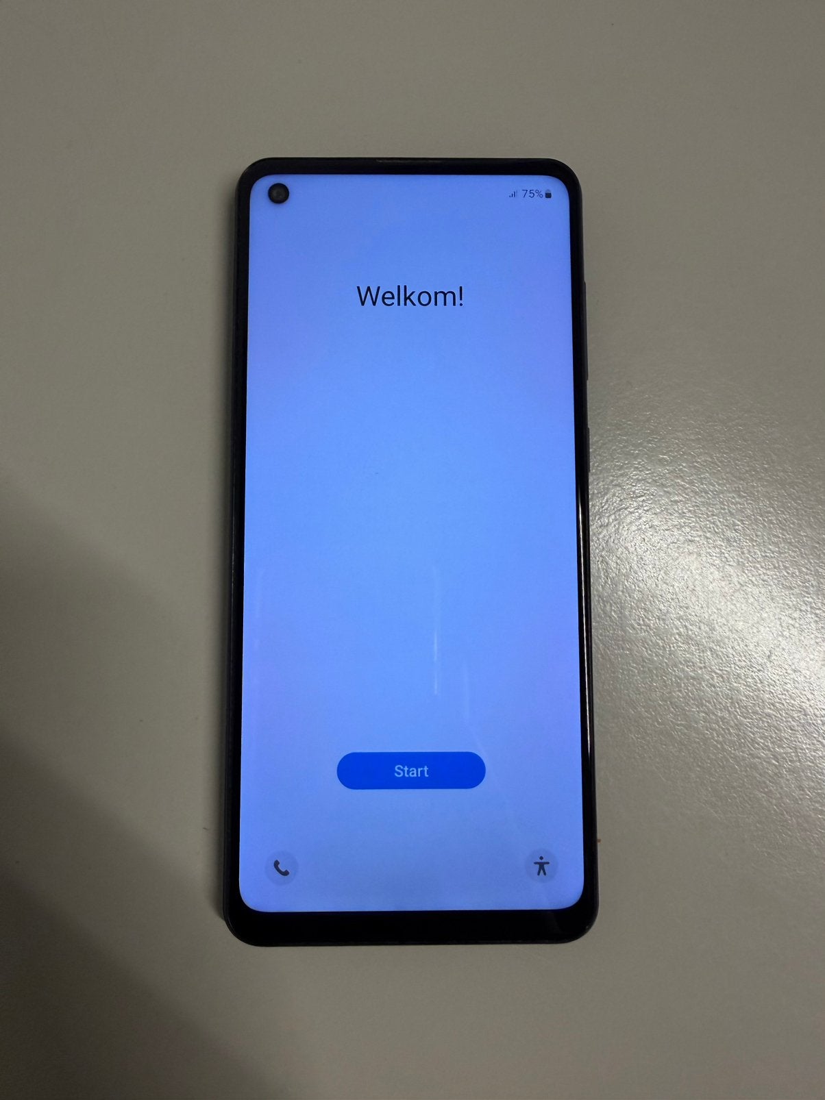 Samsung Galaxy A21s Blue 64gb met hoesje, Blauw, Touchscreen, Ophalen of Verzenden, Zo goed als nieuw