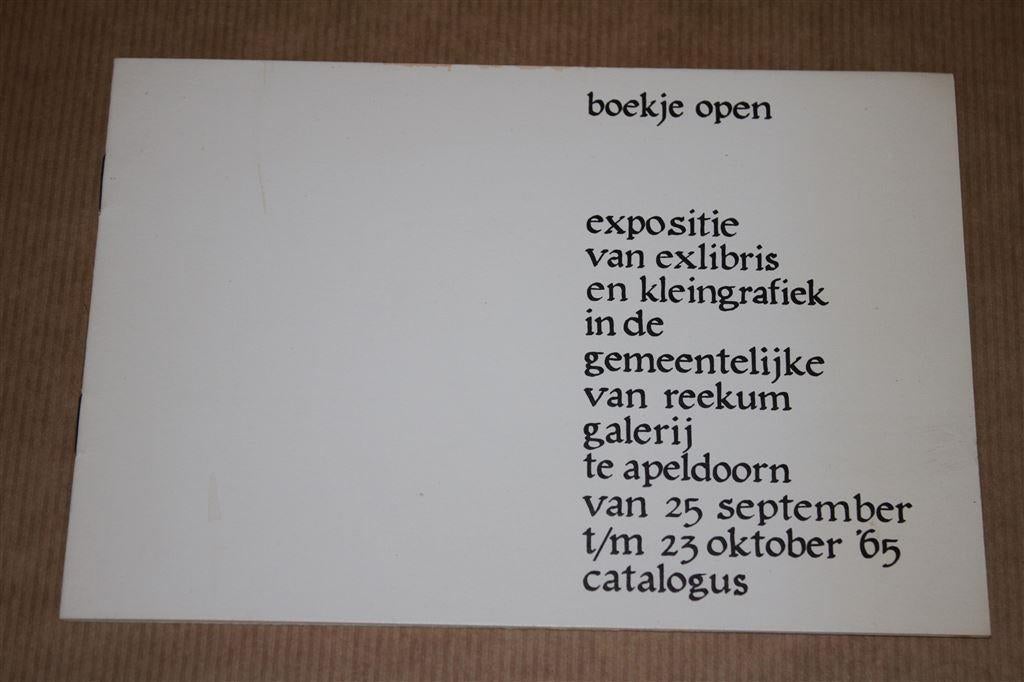 Zeldzaam expositieboekje exlibrissen - 1965 !!, Ophalen of Verzenden, Zo goed als nieuw