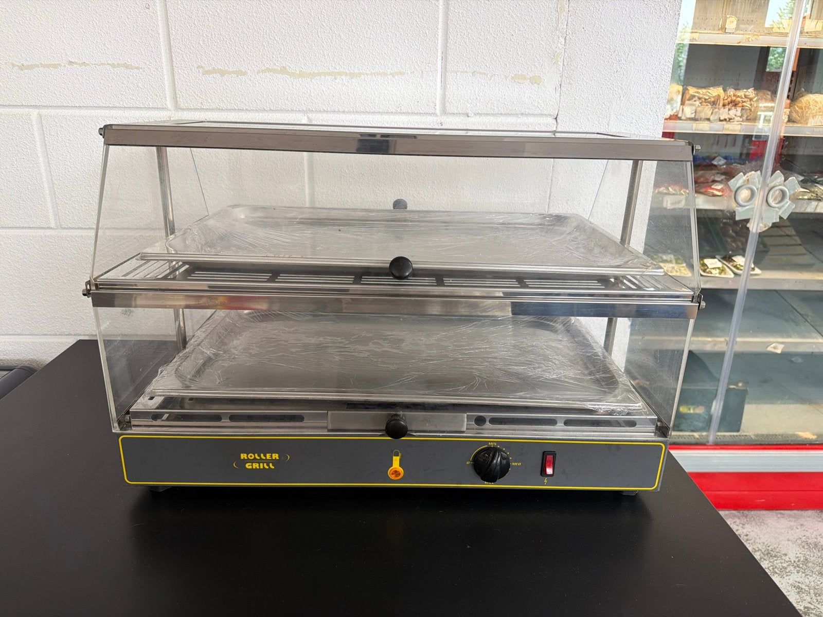 Professionele Roller Grill Warmhoudvitrine, Ophalen, Gebruikt
