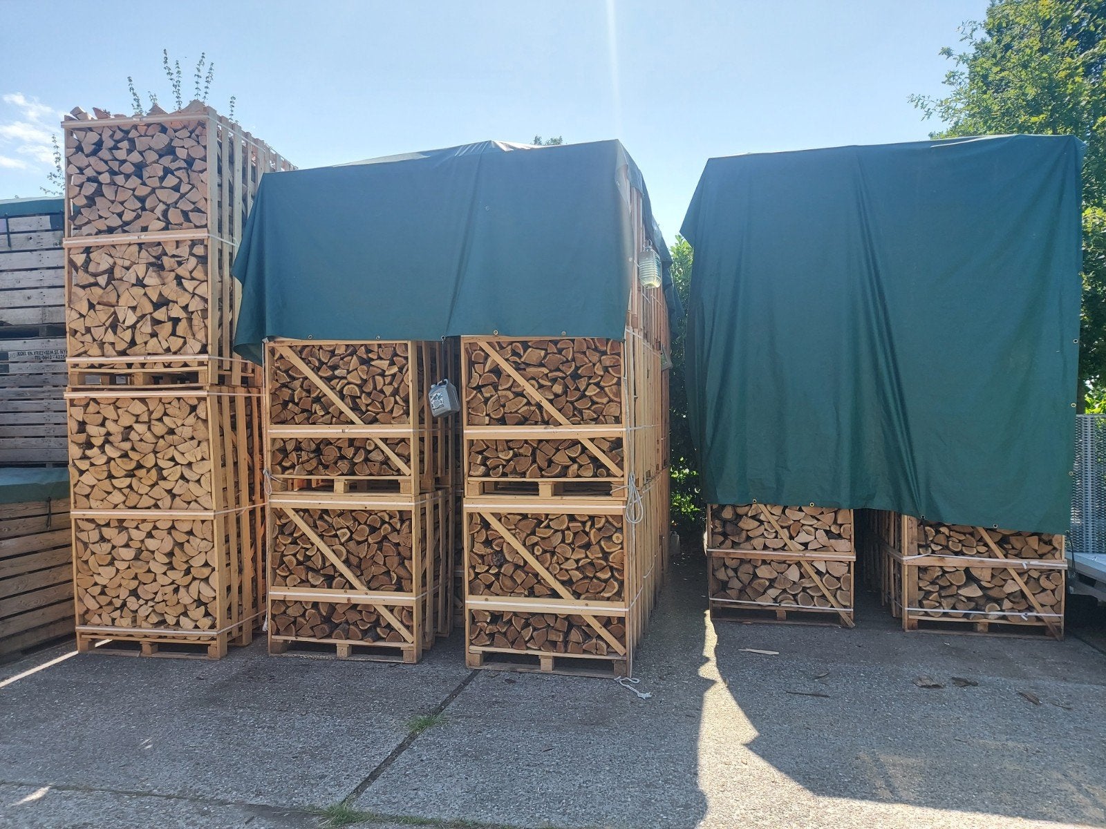 Krat eiken haardhout, 1 kuub gestapeld 25cm, 6 m³ of meer, Ophalen, Eikenhout