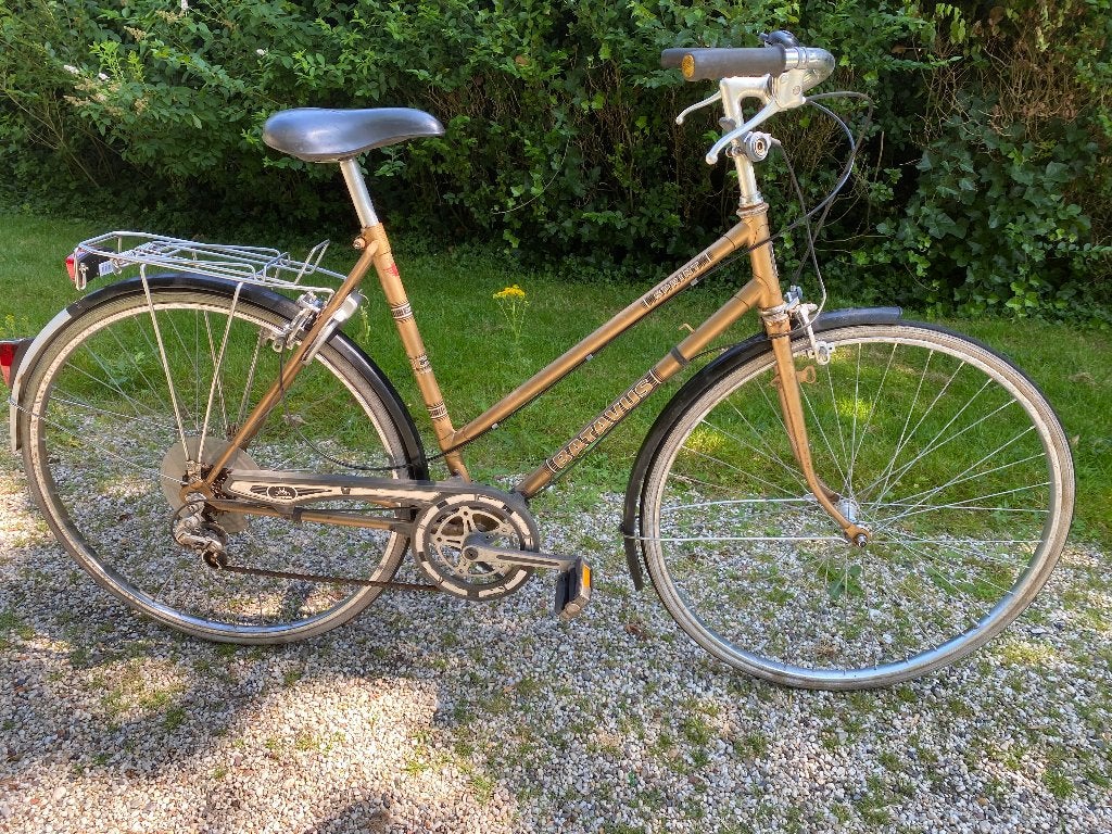 Fraaie, vintage, Batavus dames-toerfiets met 5 versnellingen, Ophalen, Velgrem, Batavus, Minder dan 10 versnellingen