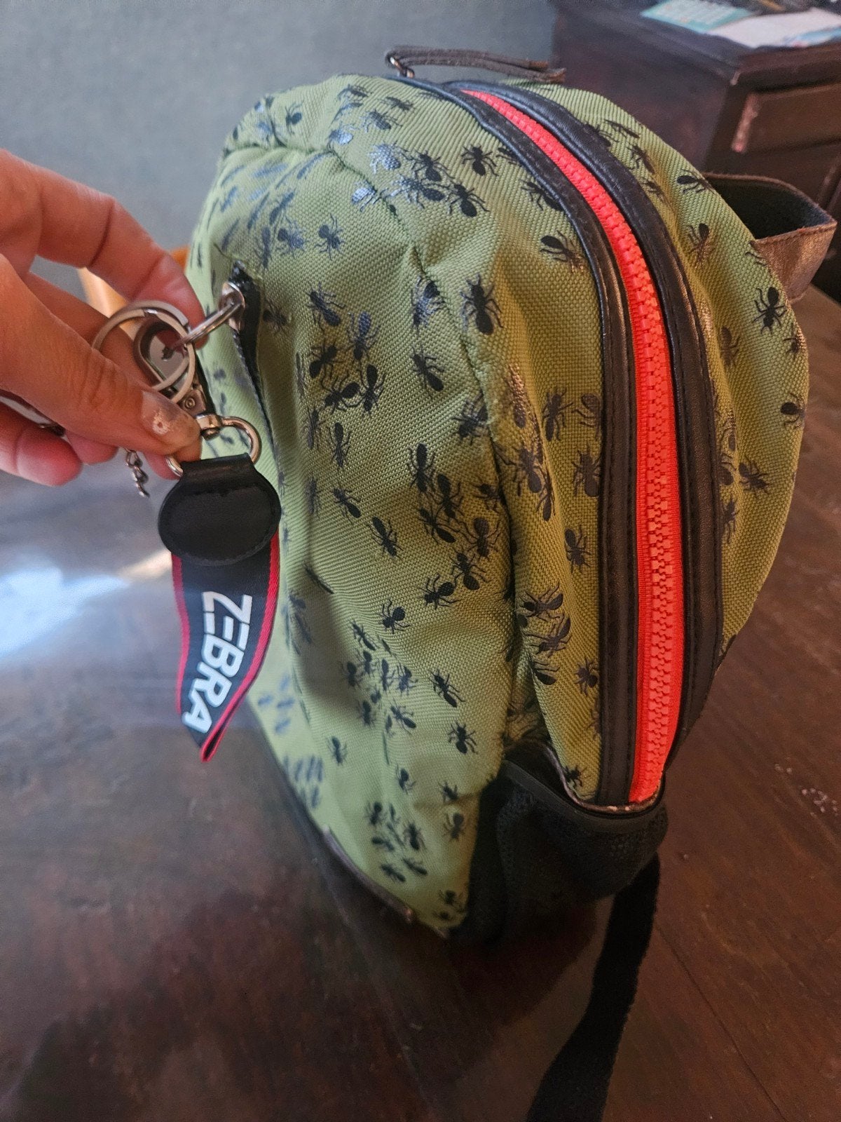 Zebra kinder rugzak met mierenprint - Gebruikt, Overige merken, Gebruikt, 25 tot 40 cm, Ophalen of Verzenden