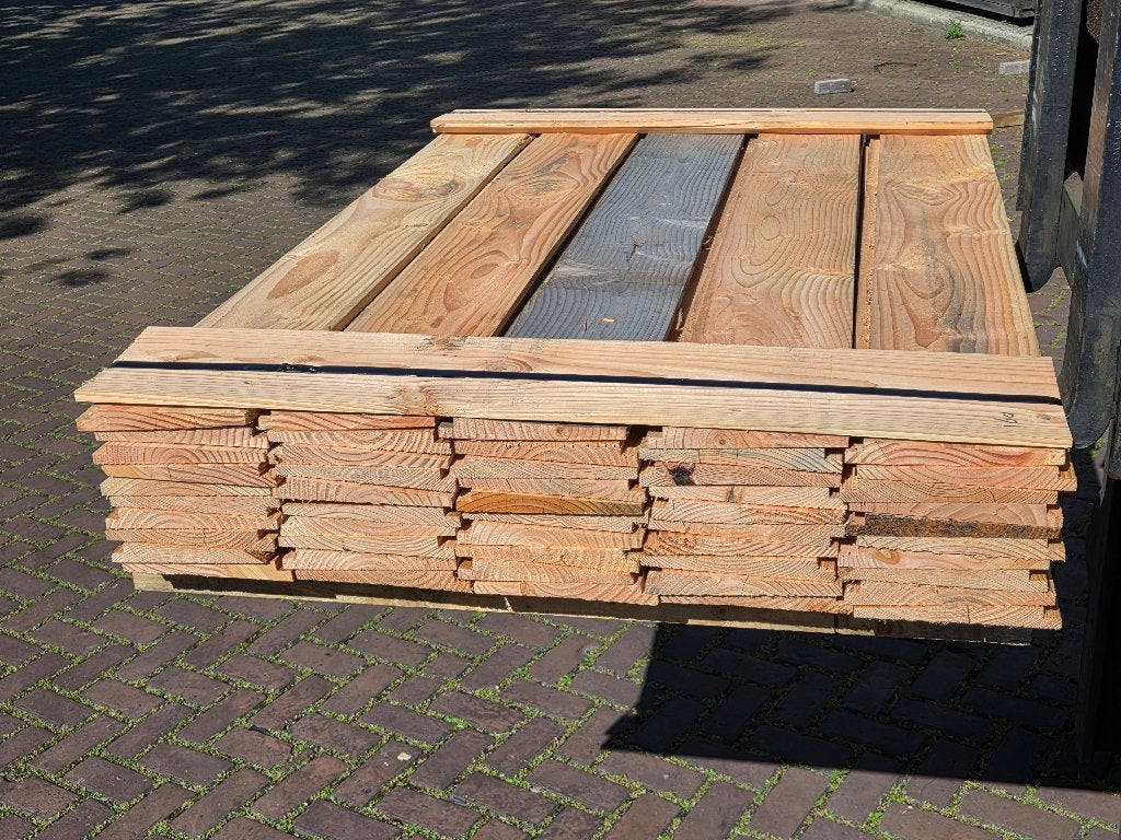 50 planken Douglas Zweeds rabat 1.50 meter lang – nr: TP160, Ophalen, Nieuw, Minder dan 180 cm, Planken