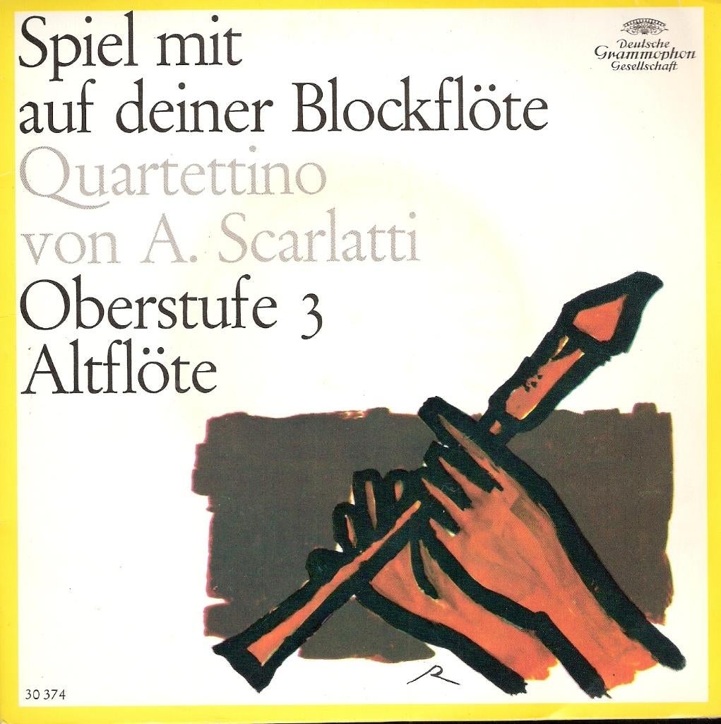 Scarlatti -Spiel mit auf deiner Blockflöte +bladmuziek-DGG, Muziek en Instrumenten, Ophalen, Gebruikt, Overige typen