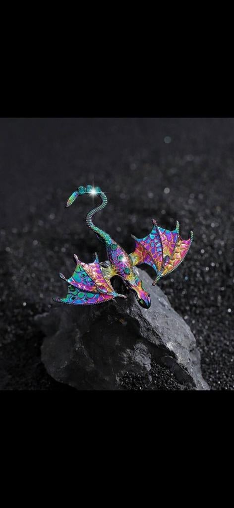 Nieuwe Draken Broche - Uniek Design per Stuk, Sieraden, Tassen en Uiterlijk, Broches, Overige materialen, 4 tot 7 cm, Overige kleuren
