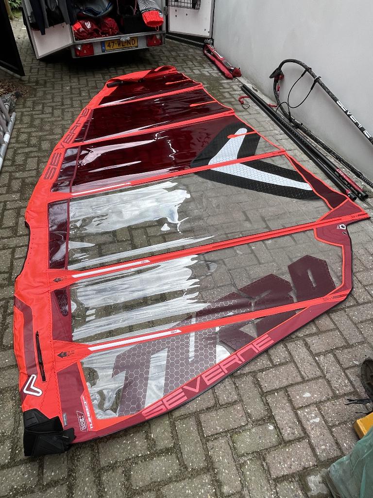 Severne Turbo 8.6, Watersport en Boten, Windsurfen, Ophalen, Met mast, Zo goed als nieuw, Zeil