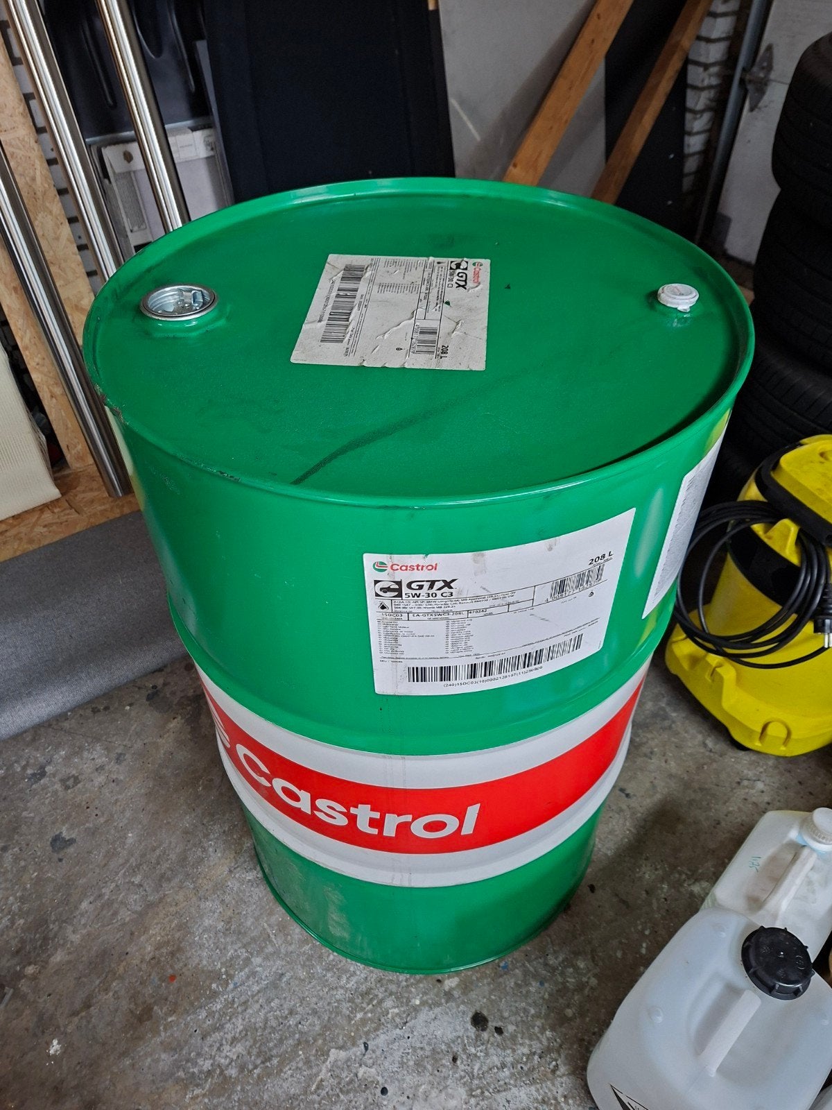 Leeg vat 200 liter, Ophalen