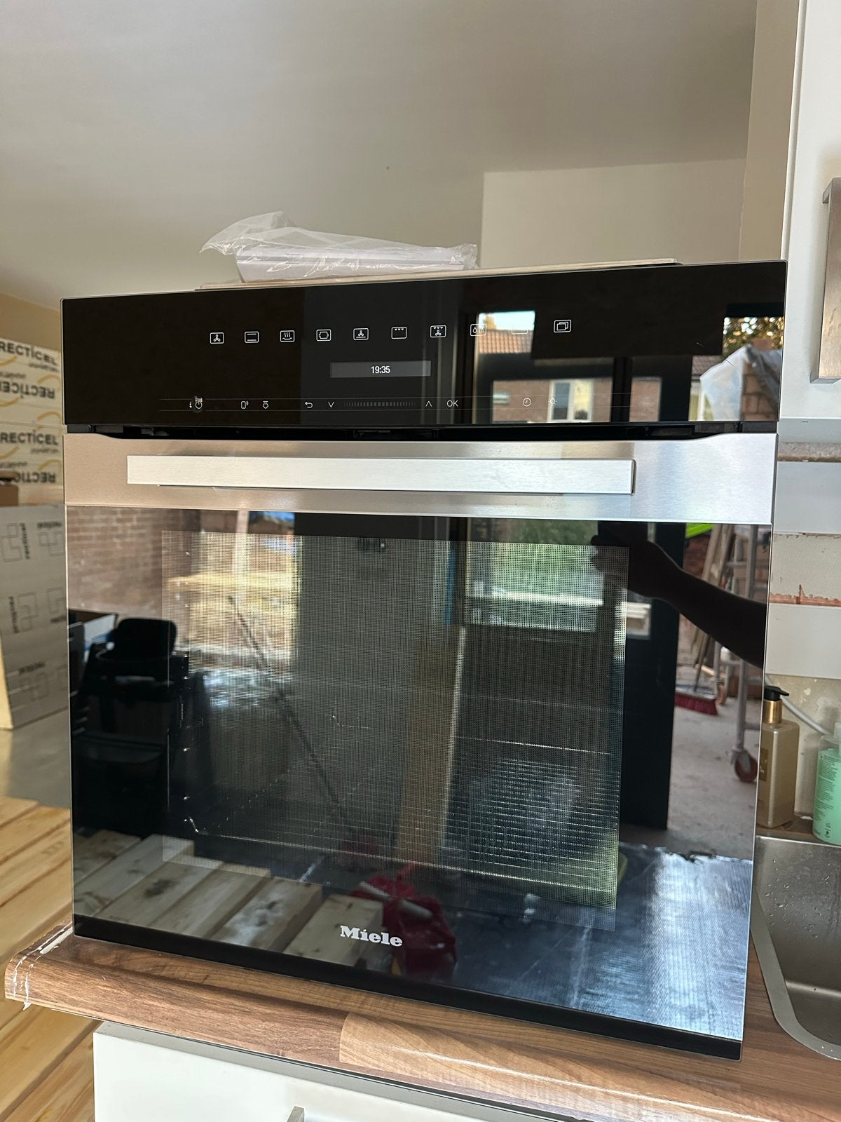 Miele Stoomoven Zo Goed Als Nieuw met Originele Boekjes, Ophalen, Miele, Vrijstaand, Stoomoven