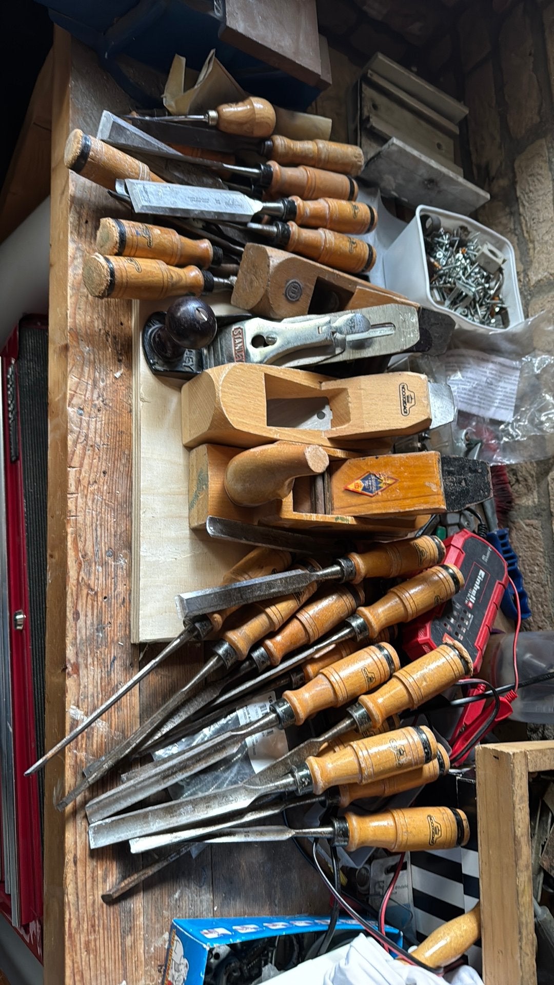 Nooitgedagt beitels en schaaf stanley, nooitgedagt, Ophalen of Verzenden, Gebruikt