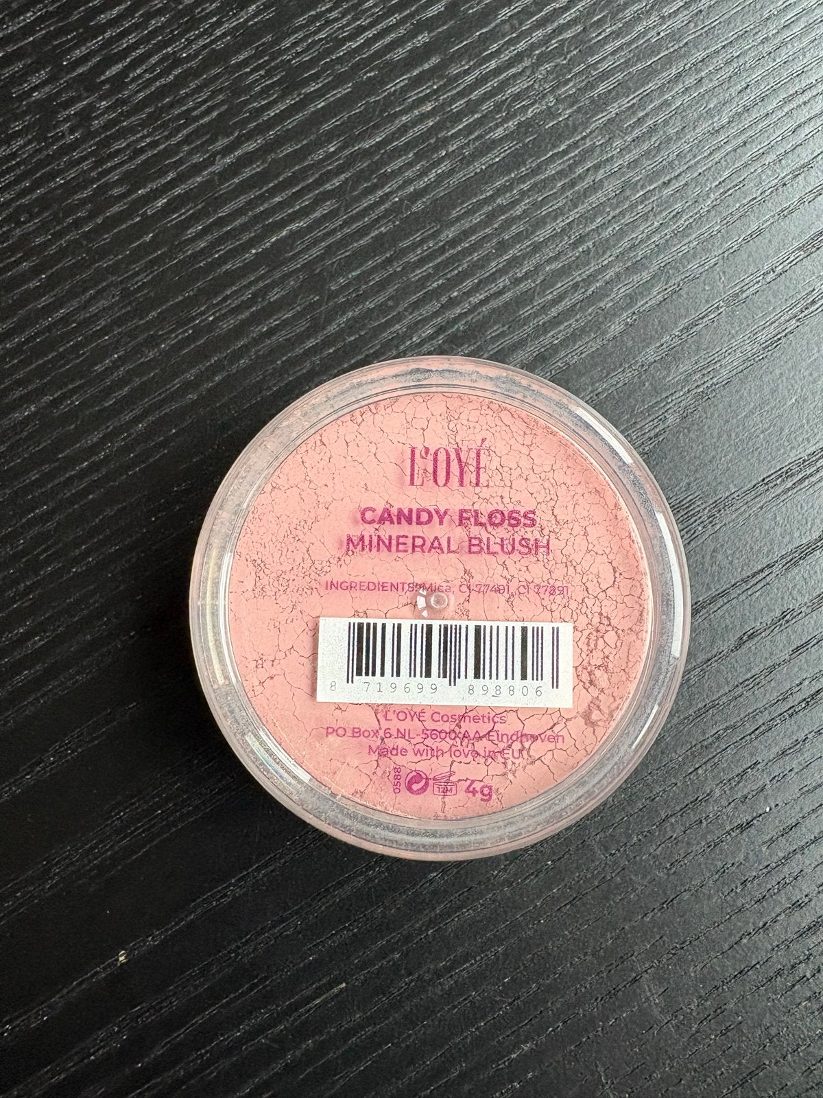 L'OYÉ Candy Floss Mineral Blush - Roze, Wangen, Ophalen of Verzenden, Zo goed als nieuw, Make-up