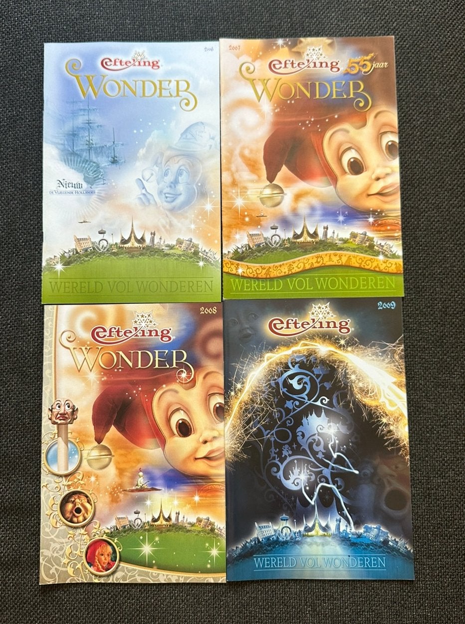 Efteling boekjes boekjes 2006, 2007, 2008 en 2009, Ophalen of Verzenden, Zo goed als nieuw, Overige typen
