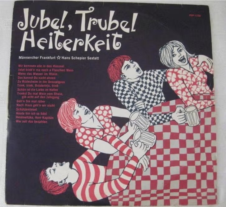 4. LP Männerchor Frankfurt Jubel, Trubel Heiterkeit, Ophalen of Verzenden, Zo goed als nieuw, 12 inch, Poprock
