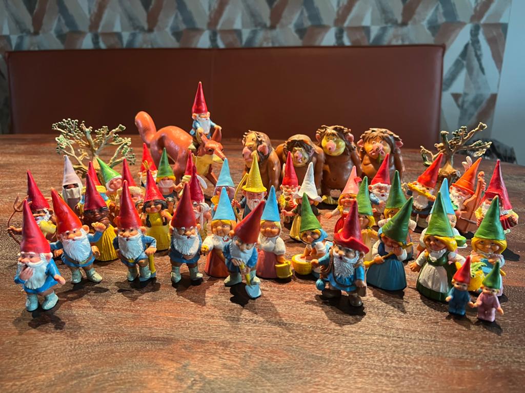 David de Kabouter vintage jaren 80 figuren, Ophalen of Verzenden, Gebruikt