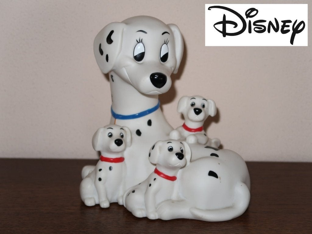 vintage 101 Dalmatiërs spaarpot Disney, moeder hond met pups, Verzenden, Overige figuren, Gebruikt, Overige typen