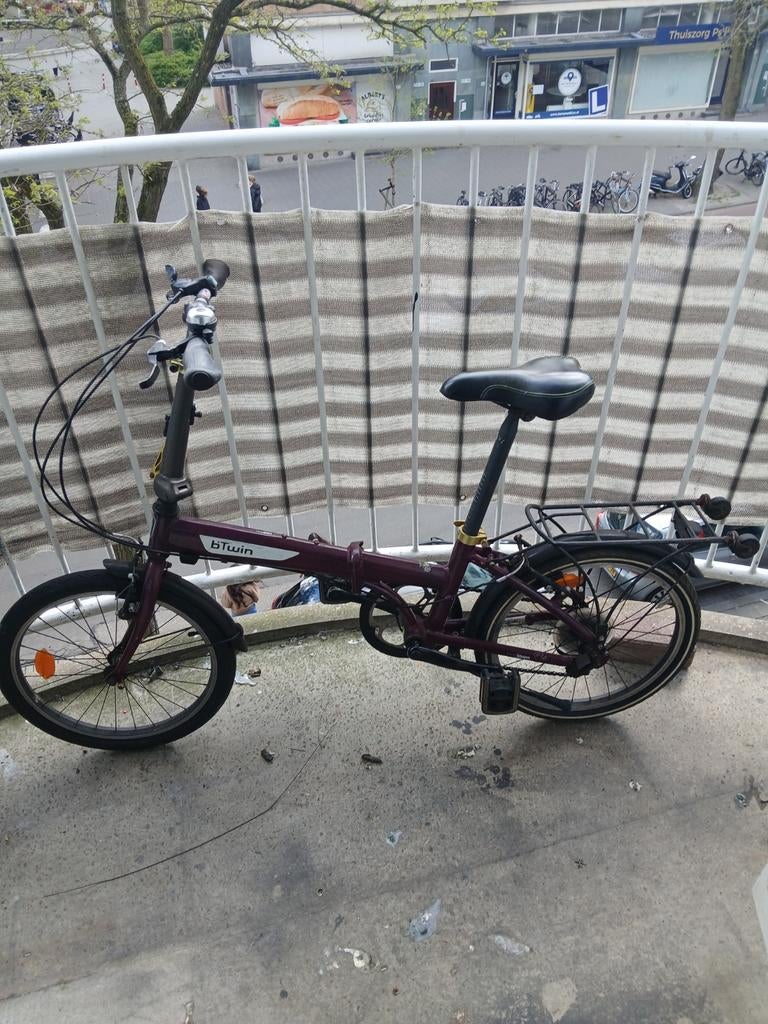 B'Twin vouwfiets met versnellingen, 20 inch, Fietsen en Brommers, Fietsen | Vouwfietsen, Ophalen