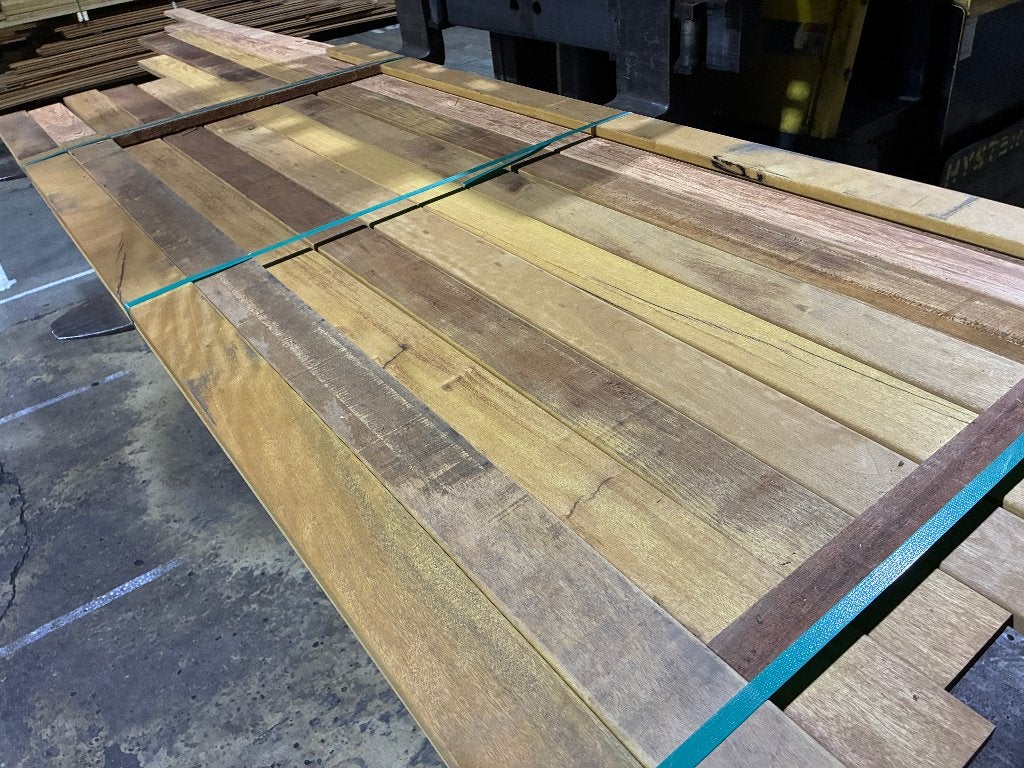 Vlonderplanken-planken-Hardhout/Louro Itauba-21x95mm, Ophalen, Planken, Nieuw, Hardhout