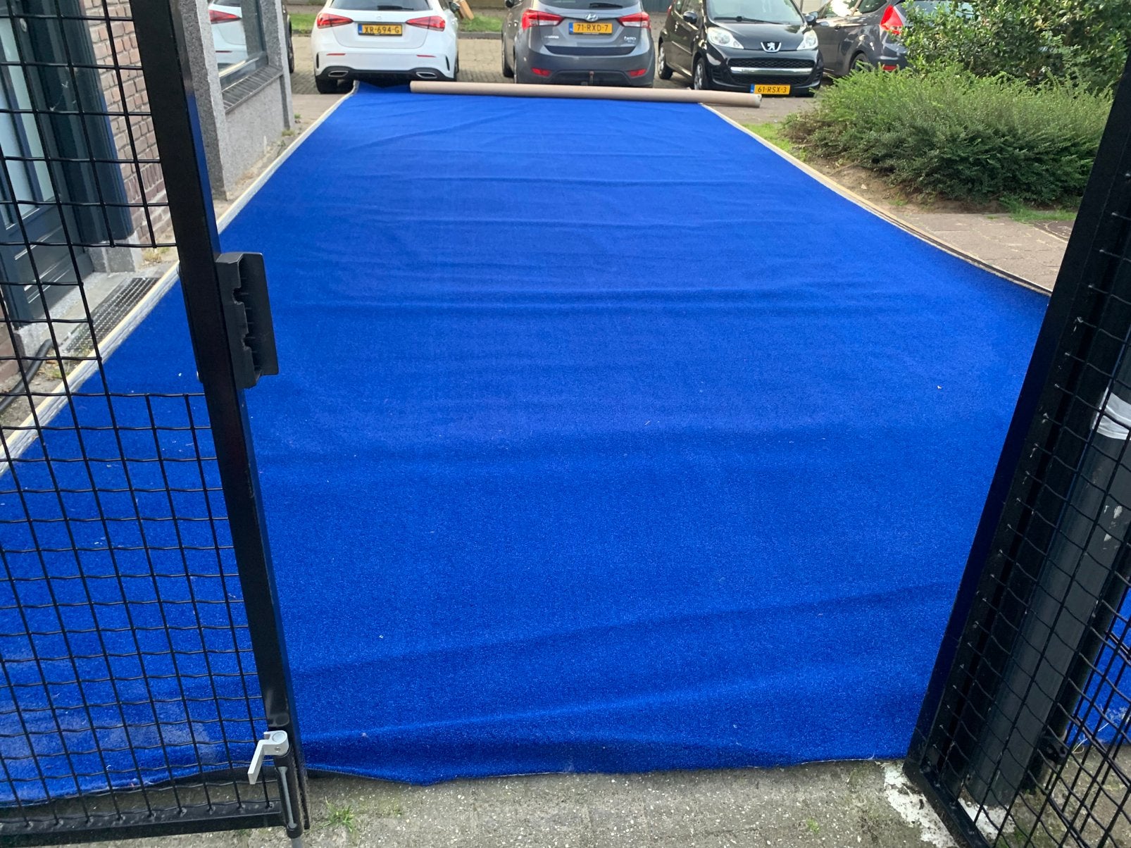 Blauw kunstgras tuin zwembad camping voetbal hockey, Tuin en Terras, Gras en Kunstgras, Ophalen, Nieuw, 20 m² of meer, Kunstgras