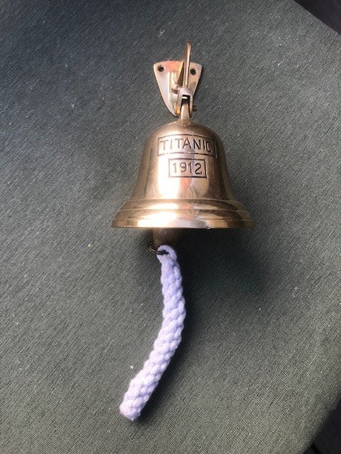 koperen scheepsbelletje, TITANIC 1912, Antiek en Kunst, Ophalen of Verzenden